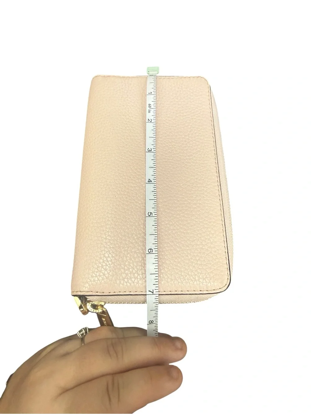 Michael Kors Blush Leather Zip Wallet